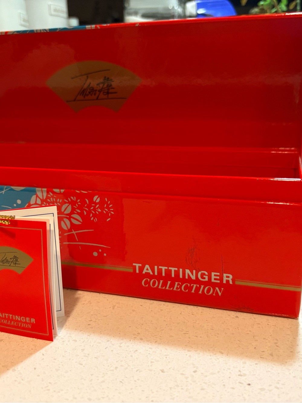 Taittinger Champagne Artists Collection 1988 Red Presentation Box Empty